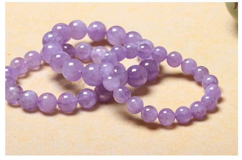 Natural Lavender Amethyst Bracelet FengShui Items To Attract Wealth Enhance Social Energy Magnetic Field