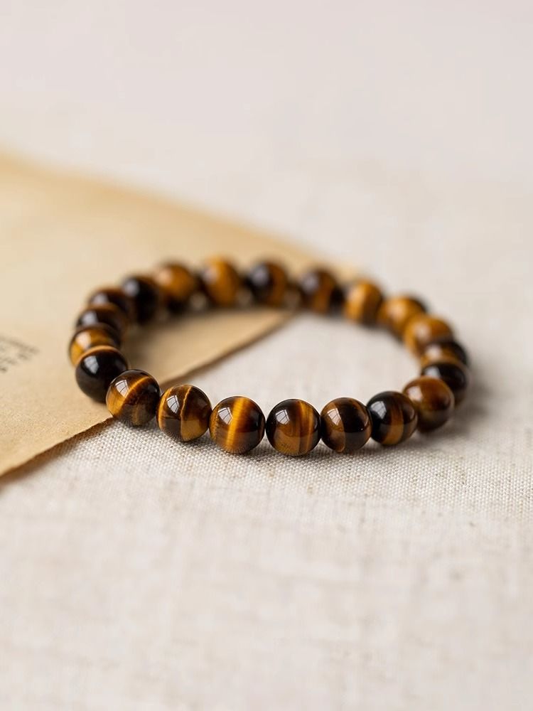 Natural Tiger Eye Stone Bracelet Increase The Magnetic Field Of Wealth Money Fortune And Enhance Leadership Energy