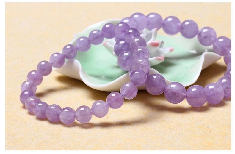 Natural Lavender Amethyst Bracelet FengShui Items To Attract Wealth Enhance Social Energy Magnetic Field