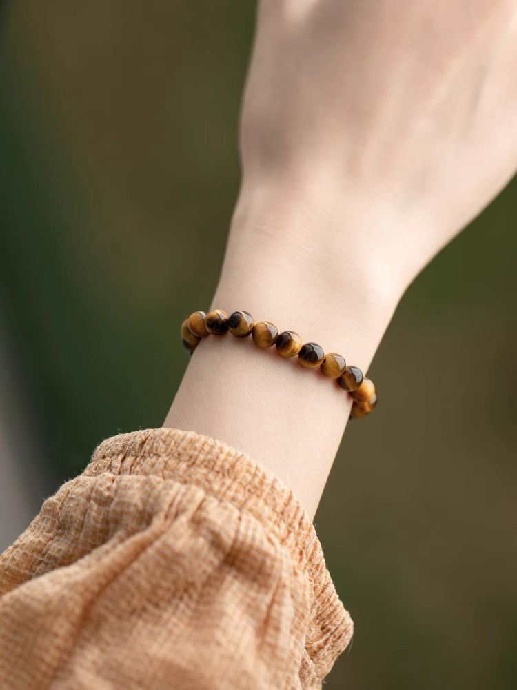 Natural Tiger Eye Stone Bracelet Increase The Magnetic Field Of Wealth Money Fortune And Enhance Leadership Energy
