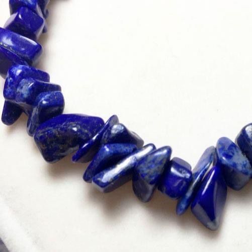 Natural Lapis Lazuli Bracelet Irregular Gravel Bracelet With Extension Chain