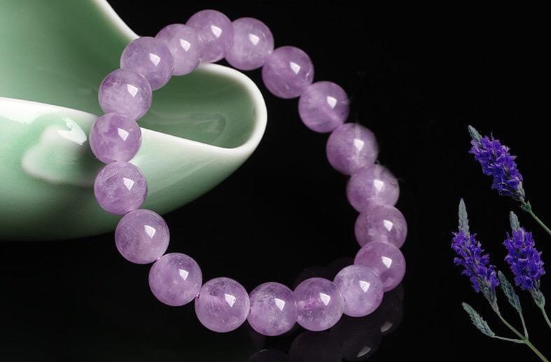 Natural Lavender Amethyst Bracelet FengShui Items To Attract Wealth Enhance Social Energy Magnetic Field