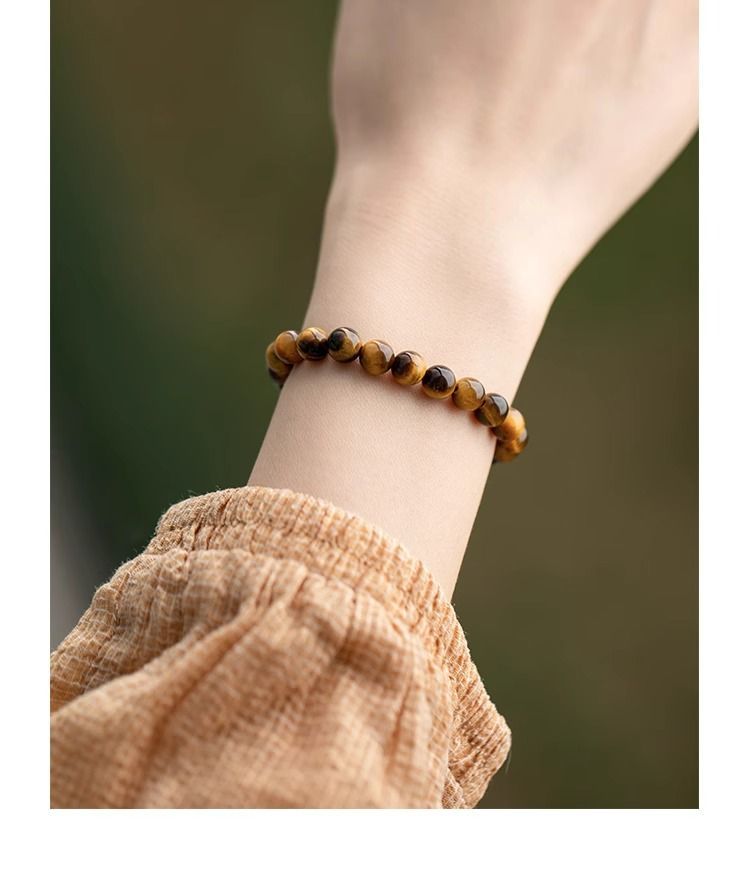 Natural Tiger Eye Stone Bracelet Increase The Magnetic Field Of Wealth Money Fortune And Enhance Leadership Energy