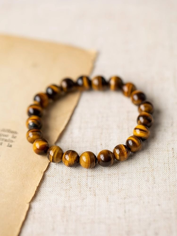 Natural Tiger Eye Stone Bracelet Increase The Magnetic Field Of Wealth Money Fortune And Enhance Leadership Energy