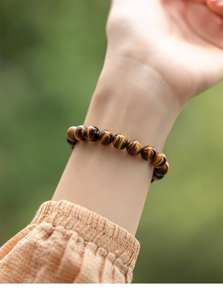 Natural Tiger Eye Stone Bracelet Increase The Magnetic Field Of Wealth Money Fortune And Enhance Leadership Energy