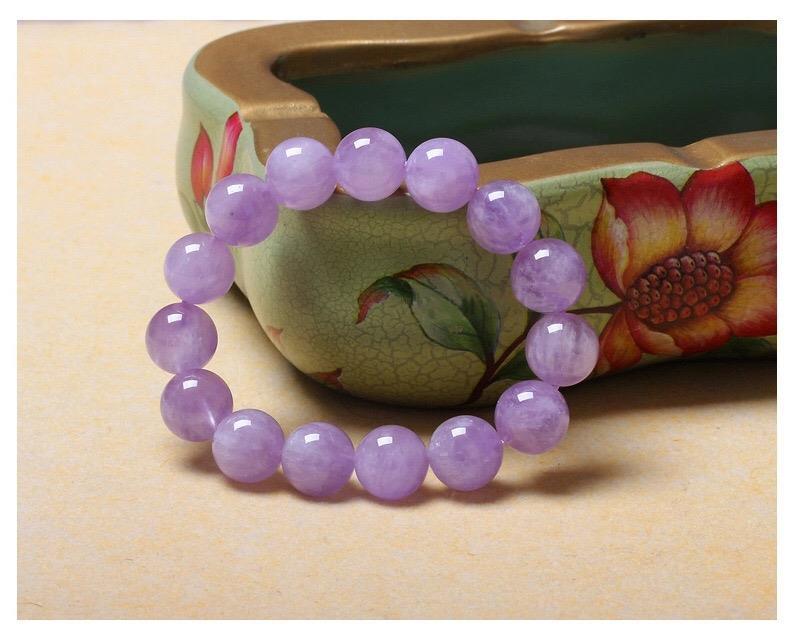 Natural Lavender Amethyst Bracelet FengShui Items To Attract Wealth Enhance Social Energy Magnetic Field