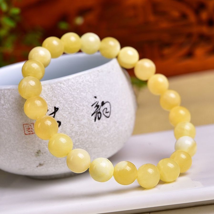 Natural Yellow Calcite Bracelet FengShui Items To Attract Wealth