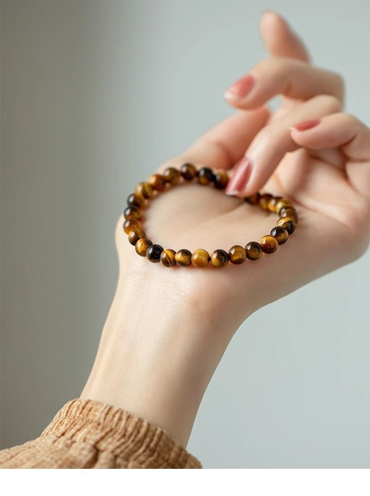 Natural Tiger Eye Stone Bracelet Increase The Magnetic Field Of Wealth Money Fortune And Enhance Leadership Energy