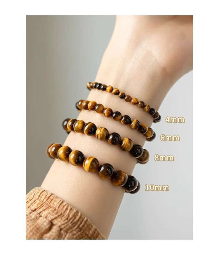 Natural Tiger Eye Stone Bracelet Increase The Magnetic Field Of Wealth Money Fortune And Enhance Leadership Energy
