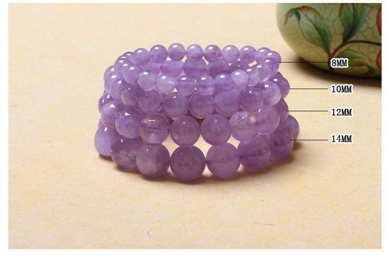 Natural Lavender Amethyst Bracelet FengShui Items To Attract Wealth Enhance Social Energy Magnetic Field