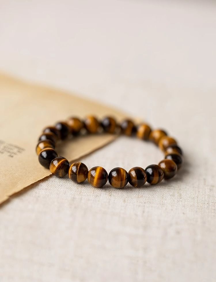 Natural Tiger Eye Stone Bracelet Increase The Magnetic Field Of Wealth Money Fortune And Enhance Leadership Energy